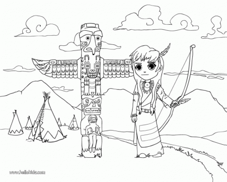 Indians Coloring Pages Coloring Book Area Best Source For 286091 