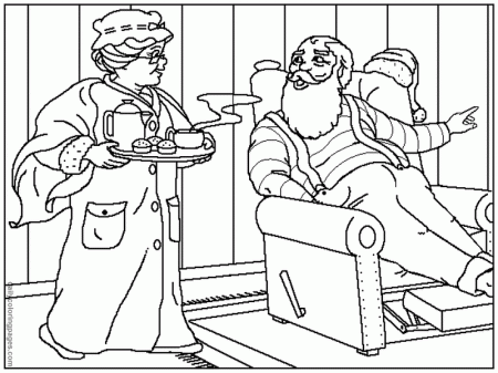 Mrs Santa Clause Coloring Pages