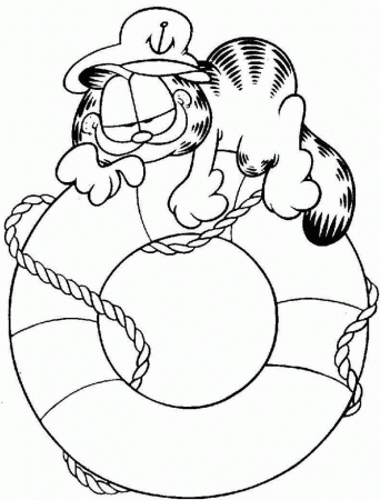 Garfield Printable Coloring Pages 175 | Free Printable Coloring Pages