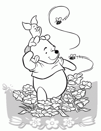 Winnie The Pooh and Piglet Coloring page for Free : New Coloring Pages