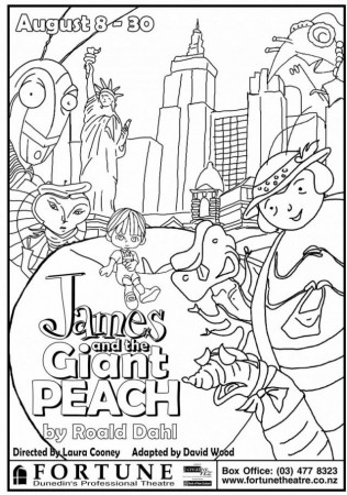 James And The Giant Peach Colouring Pages 278591 Giant Coloring Pages