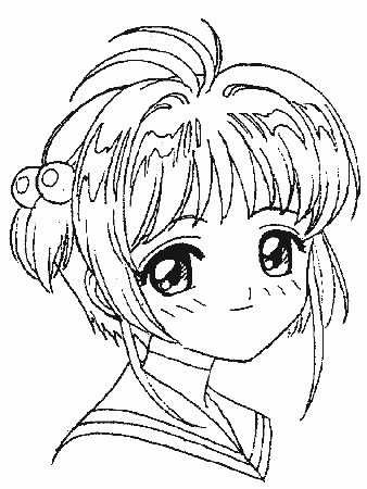 anime card captor Colouring Pages