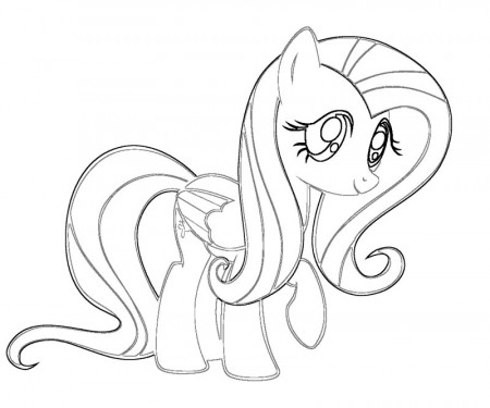10 Fluttershy Coloring Page
