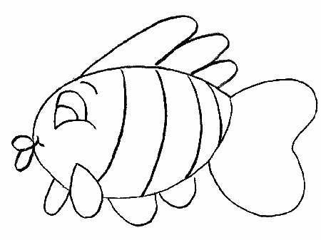 Ocean Fish Animals Coloring Pages & Coloring Book