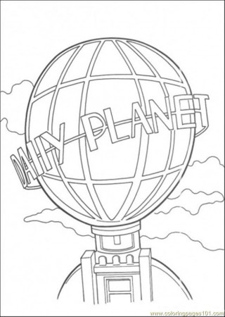 Free Printable Coloring Page Daily Planet Building Cartoons