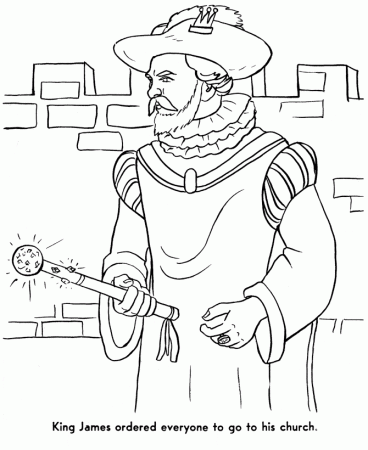 The Pilgrims Thanksgiving Story Coloring Page Sheets - The First 