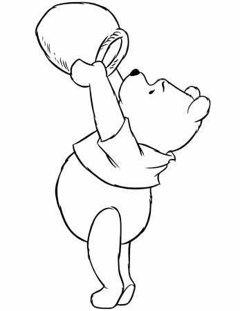 Free Printable Winnie The Pooh Bear Coloring Pages | HM Coloring 