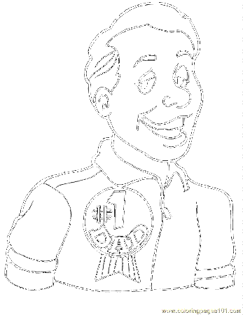 Coloring Pages Number 1 Dad (Education > Numbers) - free printable 