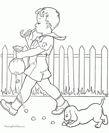 Fun coloring book pictures of dog