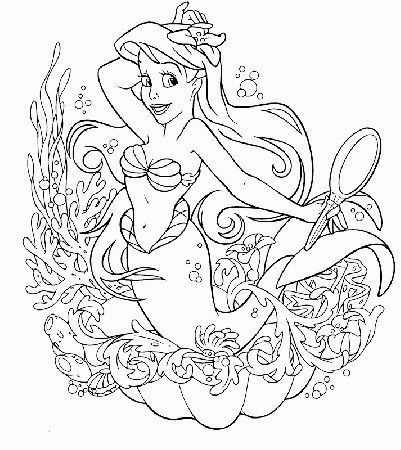 The Little Mermaid Disney Coloring Pages