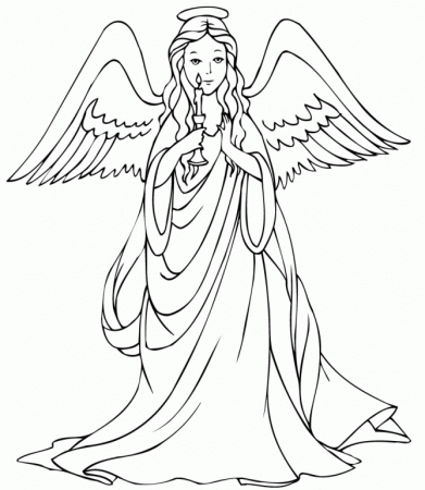 christmas angles Colouring Pages (page 2)