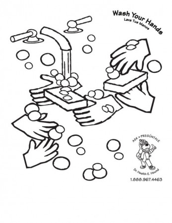 cleanliness hygiene germs Colouring Pages