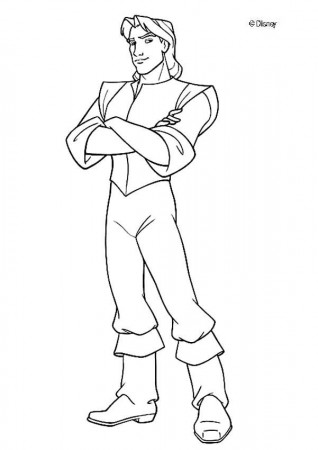 Pocahontas coloring pages - Captain John Smith from Pocahontas