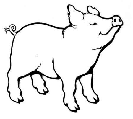 Pig Smells Something Coloring For Kids - Kids Colouring Pages