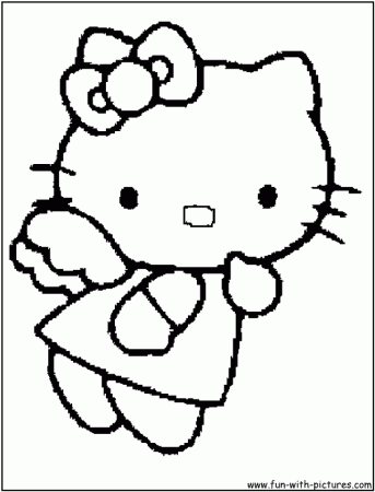 Hello Kitty Printable Coloring Page 02 Gif Free Download 290147 