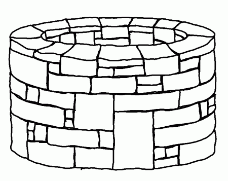 Picture Of Well For Colouring
