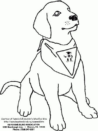 Coloring Picture Of A Dog | Free coloring pages