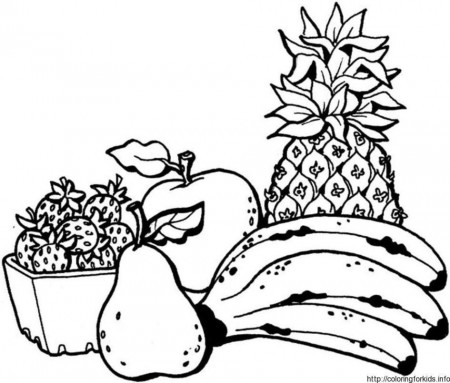 fruit Coloring Pages To Print - ColoringforKids.info 
