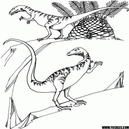 Compsognathus Coloring Page by YUCKLES!