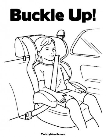 SEAT BELTS Colouring Pages