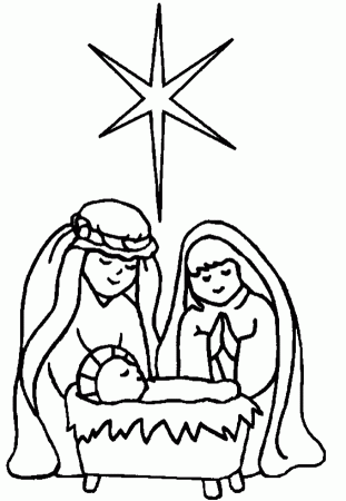 christmas star coloring page | Coloring Picture HD For Kids 