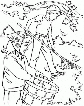 Free Colouring Pages Autumn Season For Preschool 21685#