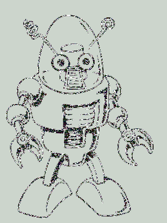 Mechanical Robots Coloring Pages - Robot Coloring Pages : iKids 