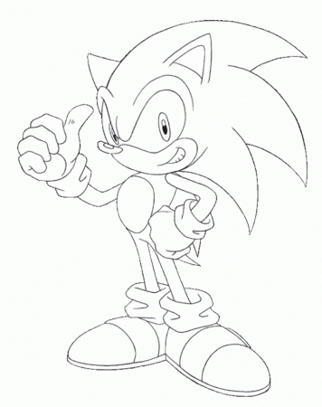Printable Sonic Coloring Pages for Kids