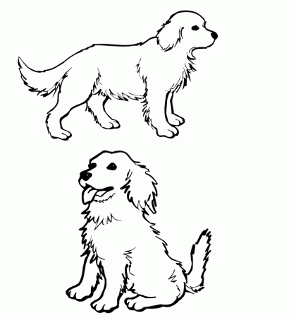 Realistic Dog Colouring Pages