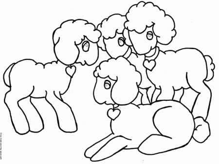 free printable easter lamb coloring pages for kids - Free 