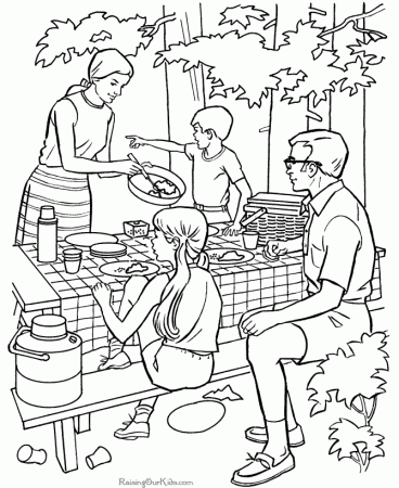 Camping coloring pages | Coloring pages
