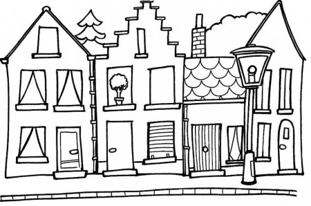 Farm House Coloring Pages For Kids Houses Coloring Pages Kids 