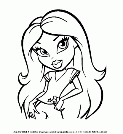 bratz coloring pages 1 bratz coloring pages | Printable Coloring