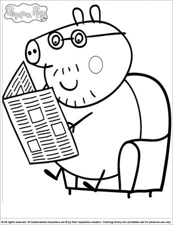 Peppa Pig coloring picture