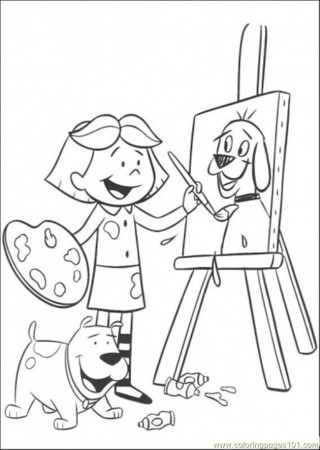 Coloring Pages Do Painting (Cartoons > Clifford) - free printable 