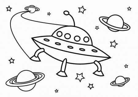 Coloring page UFO - img 26800.