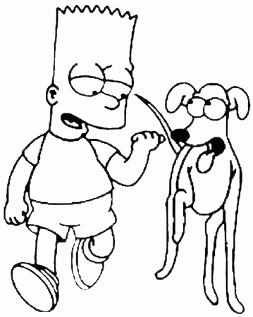 Bart Simpsons Coloring Pages - Free Printable Coloring Pages 