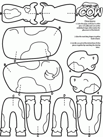 cow colouring page | Coloring pages