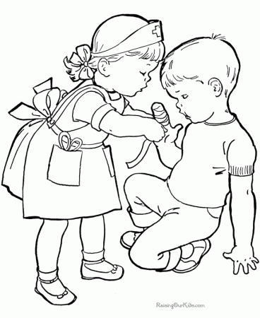 Helping Coloring Pages For Kids | Printable Coloring Pages