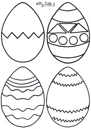Easter Egg Coloring Pictures Printable : Easter Eggs Pictures 