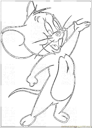 Coloring Pages Jerry (Cartoons > Tom and Jerry) - free printable 