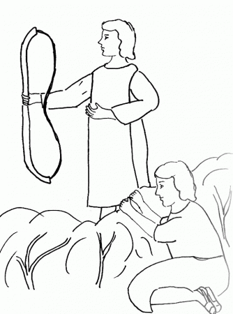 Pix For > David And Jonathan Coloring Page