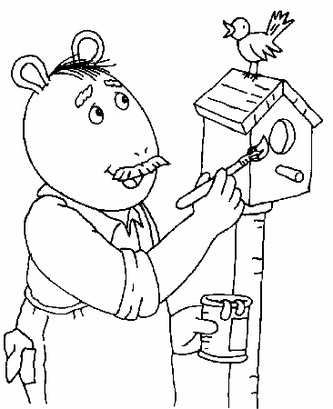 Arthur Coloring Pages for Kids- Printable Coloring Book for Kids