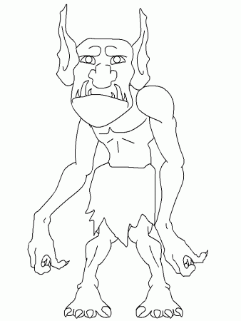 troll masks Colouring Pages