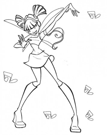 Winx Club Coloring Pages Printable Free | Coloriage