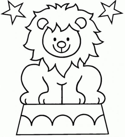 The Lion Above Drum Coloring Pages - Lion Coloring Pages : iKids 