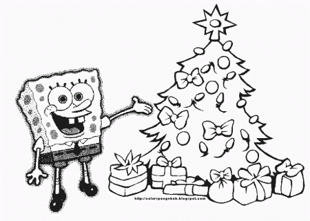 Spongebob Christmas Coloring Pages | Printable Coloring Pages