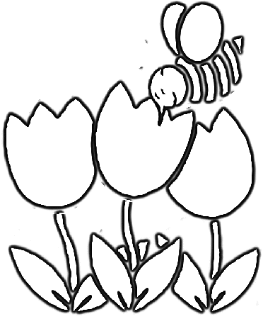 Bea and Flowers Coloring Page | Dog Coloring Pages Org