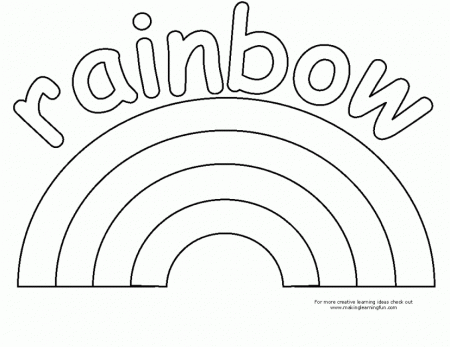 Rainbow Fish Printables Rainbow Coloring Page Kids Coloring 44647 