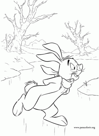 Winnie the Pooh - Rabbit coloring page